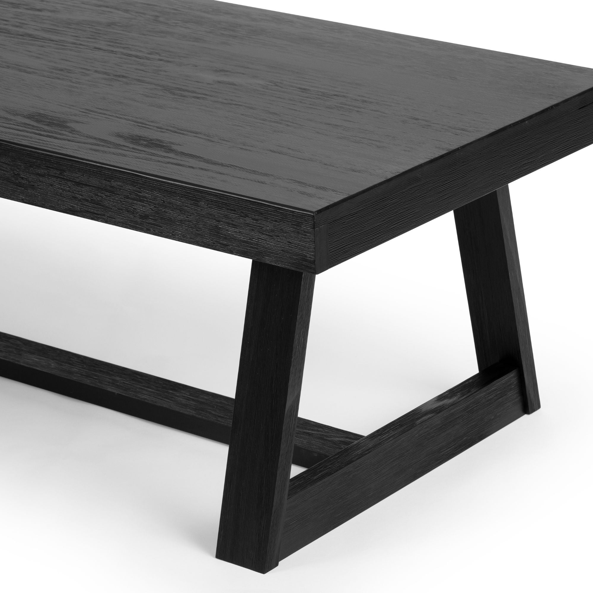 Plank+Beam Farmhouse Coffee Table, 48" Solid Wood Tables for Living Room, Rectangular Center Table