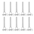 thumbnail image 2 of Jaw Swage End Fitting, Rust Resistance Cable Railing Hardware 10 Pcs 3mm  for Industrial, 2 of 7