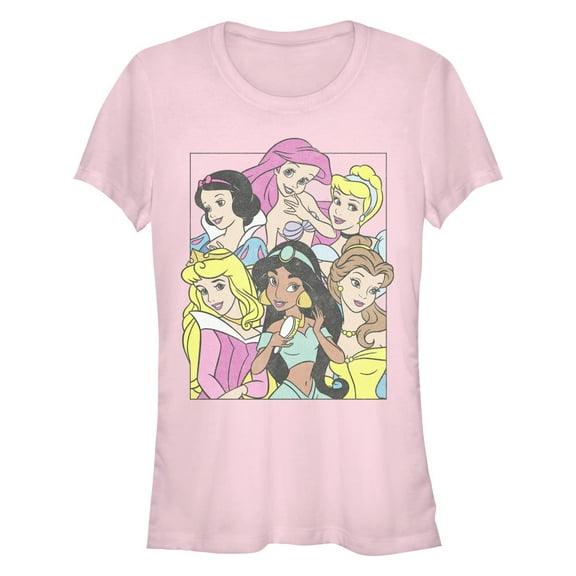 Junior's Disney Retro Princesses Graphic T-Shirt