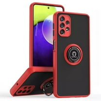 Entronix Case for Galaxy A53 5G Case, Heavy-Duty Shockproof Tough Case with Built in Magnetic Kickstand, Slim Protective Cover, Red