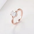 thumbnail image 5 of solitaire jewels 1.7CT Oval Moissanite Twisted Shank Engagement Ring For Women, 10K Rose Gold, 5 of 7