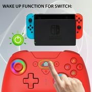 Subsonic – Wireless controller for Switch 2 / Switch 1 and Switch Oled – Wireless gamepad controller with LED, vibrations ant 6 axis gyro - Red