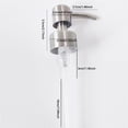 thumbnail image 2 of Universal Soap Dispenser Head Replacement Spare Part Compatible With Standard Neck Sizes Durable Stainless Steel Brushed Finish Reusable For Kitchen And Bathroom Use, 2 of 2