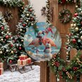 thumbnail image 6 of Welcome Sign for Front Door,Christmas Flamingo Round Metal Welcome Front Porch Decoration,Xmas Snowman Coastal Beach Entryway Wall Hanging Sign for Living Room Kitchen Hallway Housewarming Gift 12'', 6 of 9