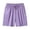 Purple, variant on HBYJLZYG Women's Lightweight Drawstring Shorts with Zippered Pockets, Elastic Waist Solid Color Casual Summer Bottoms for Workout and Daily Wear