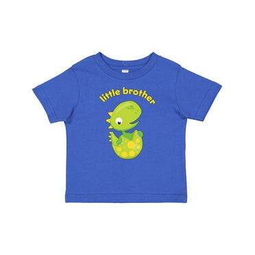 Inktastic Little Brother Dinosaur Boys Baby T-Shirt