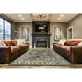 thumbnail image 5 of HomeRoots Blue Gray And Taupe Wool Paisley Tufted Handmade Stain Resistant Area Rug, 5 of 5