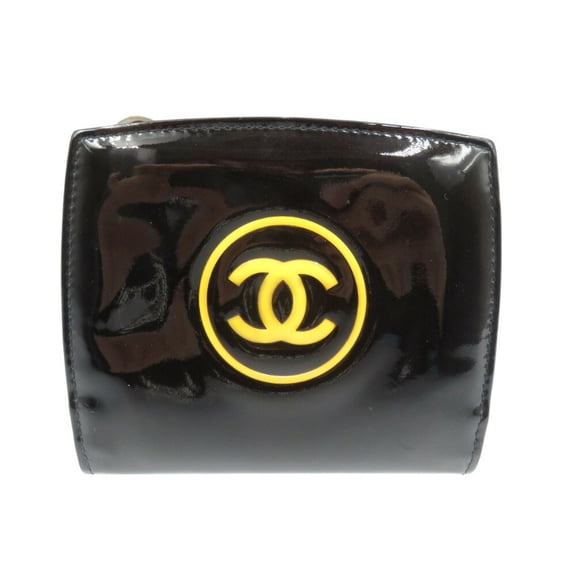 Pre-Owned Chanel Makeup Line 13th Series Coco Mark Patent Leather Black Yellow... (Good)