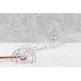 thumbnail image 2 of Jones, Adam 24x17 Gold Ornate Wood Framed with Double Matting Museum Art Print Titled - Irrigation sprinkler system in winter snowstorm-Kalispell-Montana, 2 of 4