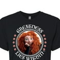 thumbnail image 3 of Disney Brave - Merida Greatness Lies Within - Juniors Cropped Cotton Blend T-Shirt, 3 of 5