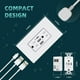 thumbnail image 4 of TOPELER - Tomacorrientes USB de pared, receptáculos de salida USB C de 3 puertos, de 30 W 6.0 A, 15, 4 of 7