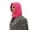 Hot Pink, variant on Bibifish Womens Knit Full Coverage Hat With Drawstring Neck Wrap Integrated Soft Stretchy Hat Cold Weather Daily Wear Trendy Hats