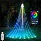 thumbnail image 4 of Cadena de luces navideñas con forma de cascada y forma de estrella de carámbano, RGBIC, con control por aplicación inteligente, 304 luces, 9 x 3 m, 4 of 5