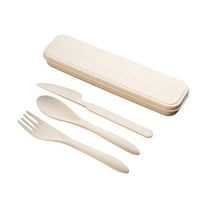 Reusable Spoon & Fork Cutlery Set, Portable Lunch Box Utensils for Travel, Picnic, Outdoor Activities, And Everyday Use by Goohae