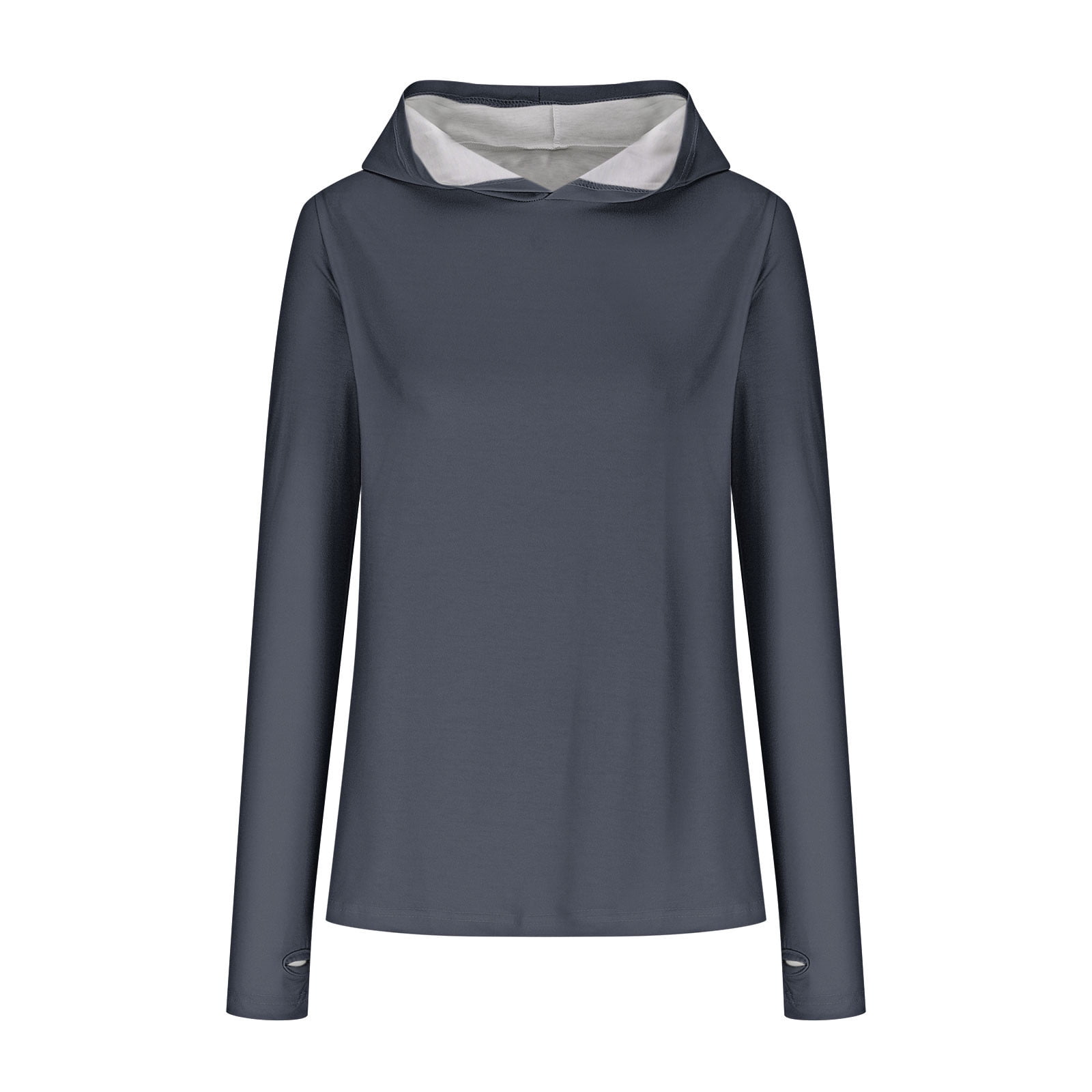トップス todayful Layered Cotton Sweat Women's Fall Ruffle Trim Hoodie Long Sleeve Solid Color