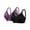 Dark Purple+Black, variant on 2 Pack Women's Lace Wireless Bras No Underwire Full Coverage Comfortable Push Up Bras Double Support Lift Bralette Wirefree Everyday Bra, 36C-36D