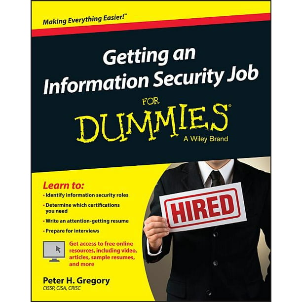 Getting an Information Security Job for Dummies (Paperback) Walmart