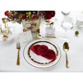 thumbnail image 3 of Burgundy Red Cloth Napkins 100% Cotton Set of 6, Red Kitchen Napkins for Dinner, Soft Comfortable and Reusable 18"x18, 3 of 4