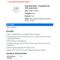 thumbnail image 2 of Front Brake Rotor - Compatible with 2002 Isuzu Axiom, 2 of 2