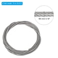 thumbnail image 2 of Unique Bargains 4/25' OD 32.8 Ft 304 Stainless Steel Cable Wire Rope with Aluminum Sleeves 7 x 7 Strand Rope Silver, 2 of 7