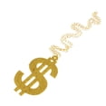 thumbnail image 2 of Collar colgante Yinane de proxeneta de dólar dorado, 2 of 7