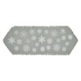 thumbnail image 4 of VHC Brands Yuletide Burlap Dove Grey Snowflake Runner 8x24, 4 of 4