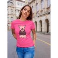 thumbnail image 2 of Cute Dog In Ugly Sweater Art Shaped T-Shirt Women -Image by Shutterstock, Female 3X-Large, 2 of 4