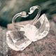 thumbnail image 1 of Crystal Kissing Couple Swan in Box Estatua de Favores de boda Colcomx Cisne de pareja de cristal transparente, 1 of 8