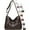 Dark Brown, variant on Crossbody Bags for Women - Soft Leather Multi-pocket Purses Shoulder Handbags with Adjustable Shoulder Strap