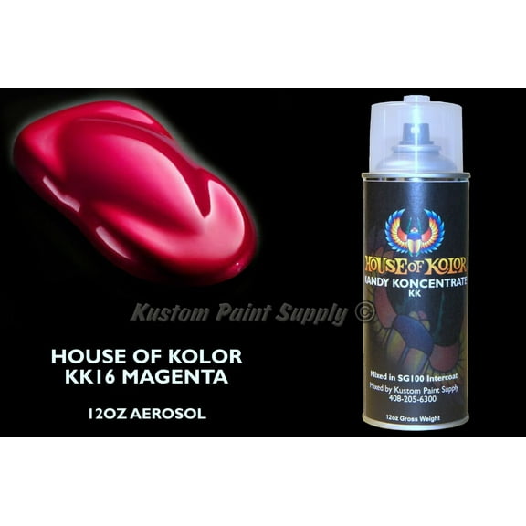 Magenta Kandy KK16 House of Kolor 12oz Aerosol Can Magenta Candy Kosmic Kolor