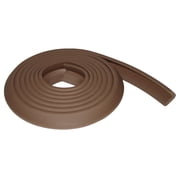 KidKusion Foam Rubber Edge Guard for Table, Desk, Cabinet, 6 ft, 1 CT, Brown, Toddler