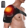 thumbnail image 1 of Heated Shoulder Brace Wrap with Battery,Portable Electric Wireless Heating Pad with Hot Cold Therapy for Left Right Shoulder,Cordless Shoulder Heating Pad for Men Women, 1 of 7