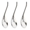 thumbnail image 1 of 3 cucharas de acero inoxidable para caviar, cucharas ranuradas pequeñas, cuchara para esferificación, cuchara de barra ranurada molecular para sopas, cereales, salsas, guisos, 1 of 6
