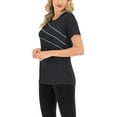thumbnail image 6 of MAWCLOS Womens Athletic Shirts Crewneck Short Sleeve Moisture Wicking Pullover T-Shirts Breathable Workout Yoga Tops, 6 of 10