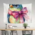 thumbnail image 3 of ZFLMY Colorful Birds Tapestry Wall Hanging 100% Polyester Wall Art Decorative Bedroom Living Room Decoration 60x40in, 3 of 7