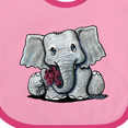 thumbnail image 4 of Inktastic Kiniart Elephant Boys or Girls Baby Bib, 4 of 4