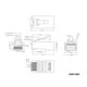 thumbnail image 3 of Conectores RJ45 Cat5e W-NECTOUN, paquete de 100 unidades, 3 puntas, chapados en oro, 3 of 7