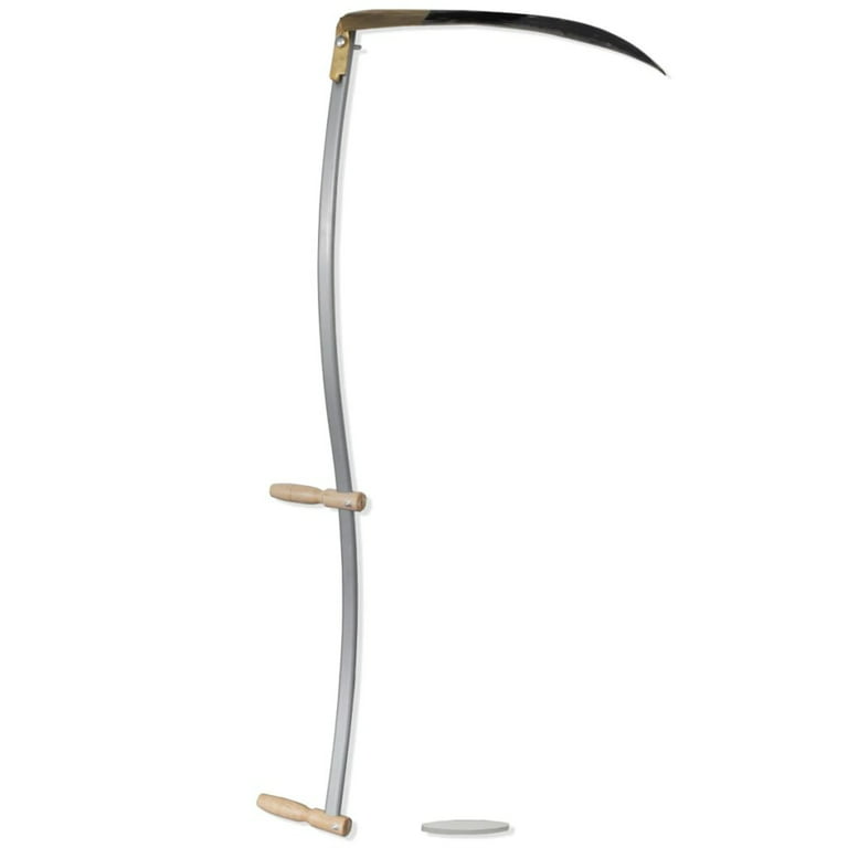 moobody Scythe Gardening Tool Scythe with Grinding Stone Steel Blade and  Wooden Handle Grass Cutting Garden Farm for Agricultural Forestry Tools 