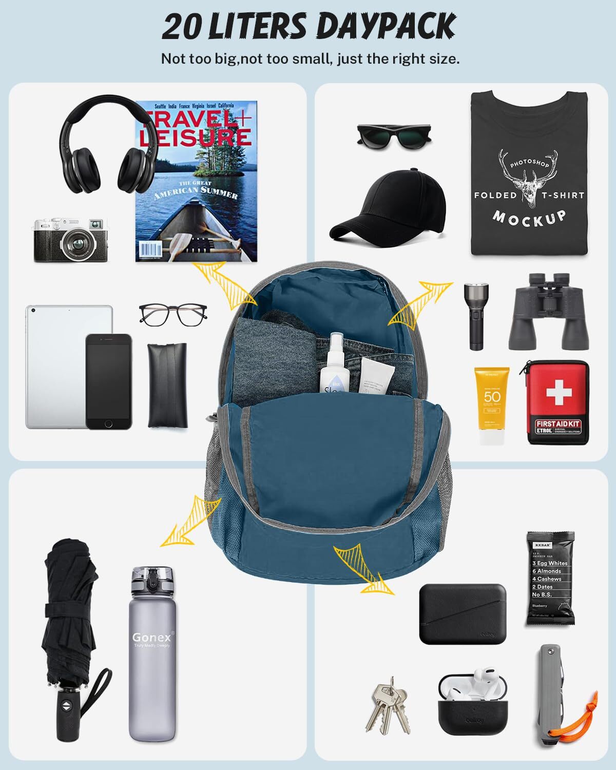Gonex 20L Ultra Lightweight Packable Backpack photo 6