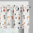 thumbnail image 3 of Ambesonne Cat Valance Pack of 2, Colorful Design Kitten Pattern, 54"X18", Multicolor White, 3 of 5