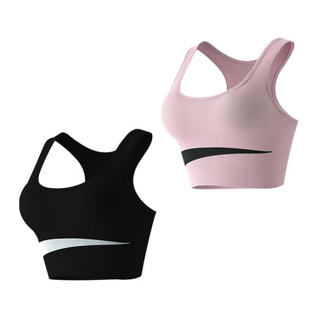 

2 Piece Bra Top Breathable Shockproof Vest for Gym Workout