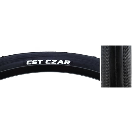 Cst Premium Czar 650Cx23 Clincher Wire TPI 120 Black/Black Reflective Road Tire price history on PriceWatchPro
