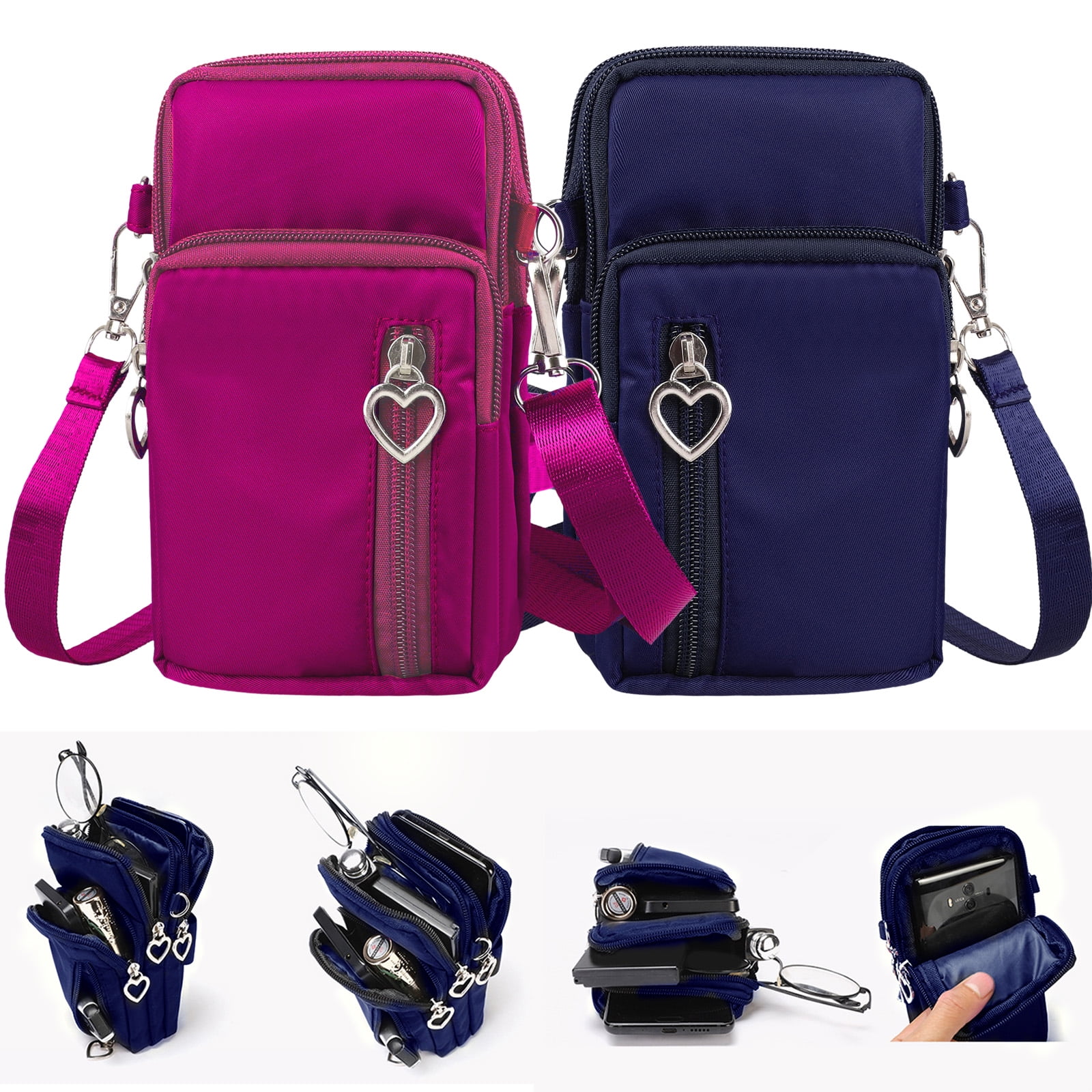 3 Layers Roomy Women Crossbody Bag Phone Purse Card Slots For iPhone XS Max XR Galaxy S10 Plus 3 Layers Roomy Women Crossbody Bag Phone Purse Card Slots For iPhone XS Max XR Galaxy S10 Plus