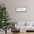 thumbnail image 2 of Stupell Industries Welcome Winter Snowflake Pattern Holiday Painting Gray Floater Framed Canvas Art Print Wall Art, 31 x 14, 2 of 9