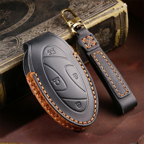 Car Key Case for Hyundai Grandeur GN7 2023 Kona Ev 2023 Leather Car Smart Romote Key Fob Cover Accessories Protection