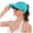 Mint Green, variant on Women's Ruched Open-Top Ponytail Visor Hat, UPF 50+ Wide Curved Brim Sun Hat for Vacation Outfits, Beach Travel & Outdoor Summer Daily Wear Coffee One Size