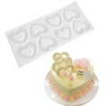 thumbnail image 3 of SPRING PARK 3D Star Heart Shape Silicone Chocolate Mould Cookie Cake Candy Muffin Pan Decors Mould, 3 of 7