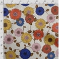 thumbnail image 3 of Soimoi Floral Print, Silk Fabric, Decor Sewing Fabric by The Yard 42 Inch Wide,Decorative Fabric for Shirts Suits Ties, Multicolor, 3 of 5