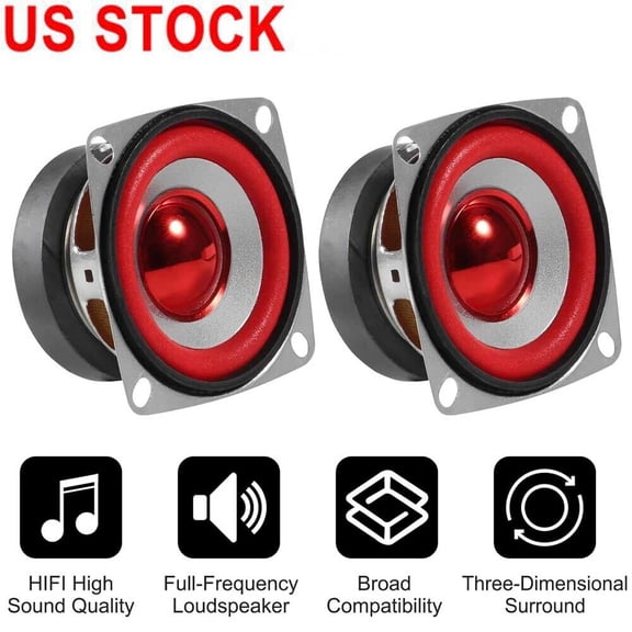 2pcs 3Ohm 5W Full Range Stereo Woofer Loudspeaker Audio Speaker for