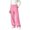 Pink-01, variant on LIBRCLO Kids Girls Sweatpants Elastic Waist Wide Leg Pants Fleece Baggy Sweatpants Size 9-10 Years